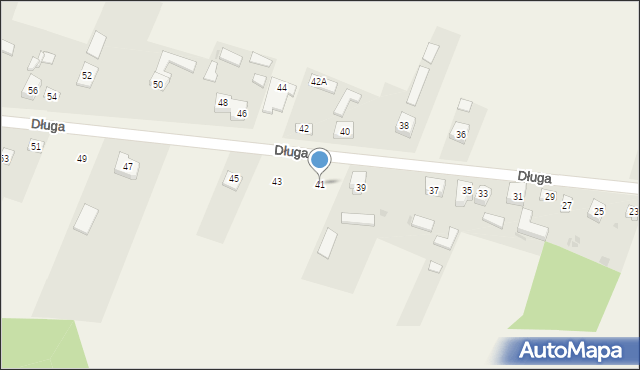 Zawada, Długa, 41, mapa Zawada