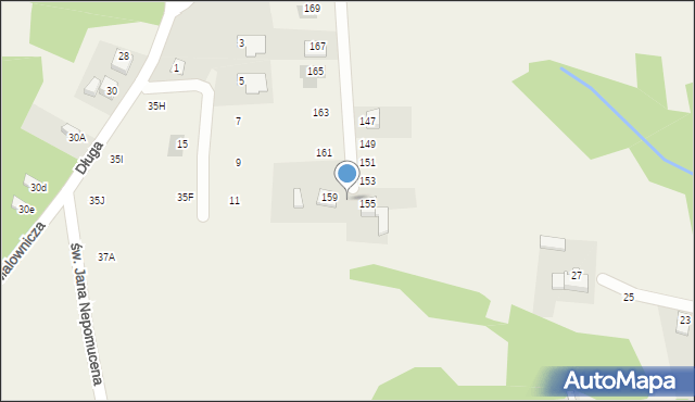 Zawadka, Długa, 157, mapa Zawadka