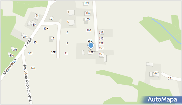 Zawadka, Długa, 159, mapa Zawadka