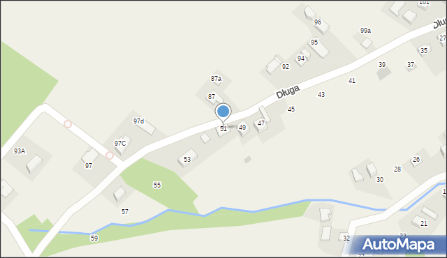 Zawadka, Długa, 51, mapa Zawadka