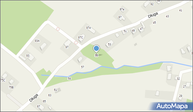 Zawadka, Długa, 55, mapa Zawadka