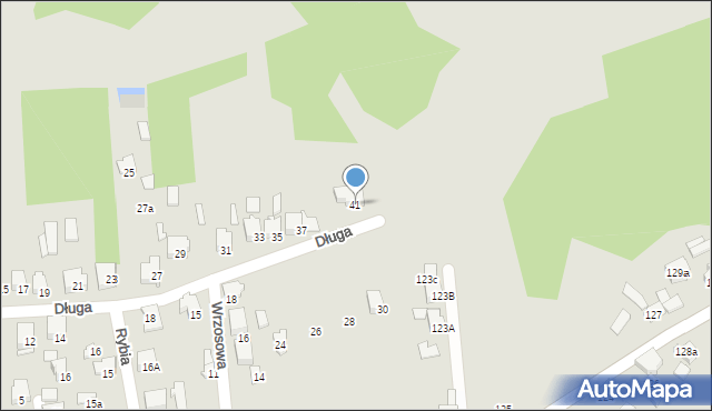 Zawiercie, Długa, 41, mapa Zawiercie