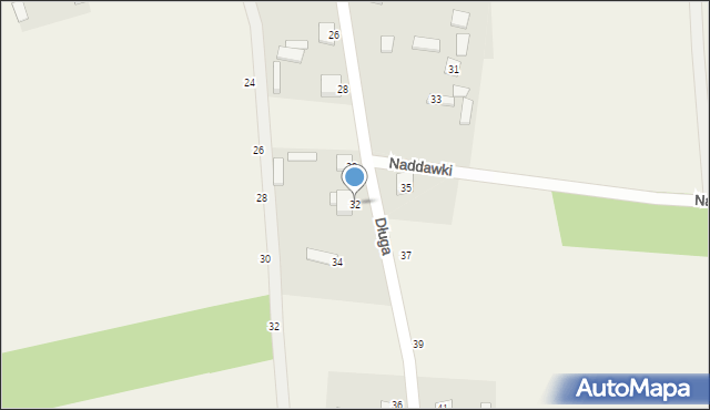 Zawiszyn, Długa, 32, mapa Zawiszyn