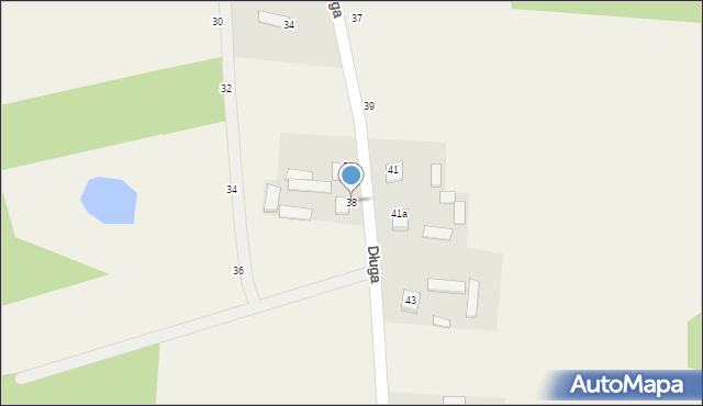 Zawiszyn, Długa, 38, mapa Zawiszyn