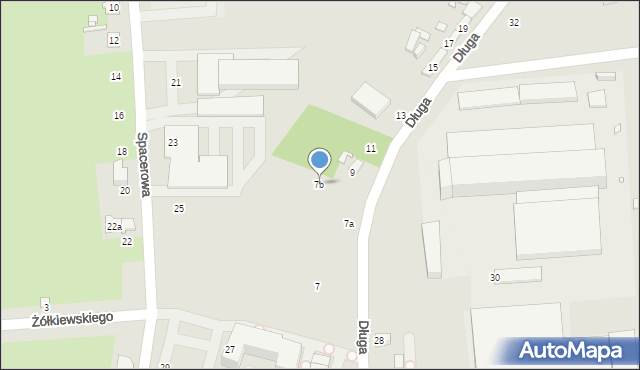 Zduńska Wola, Długa, 7b, mapa Zduńska Wola