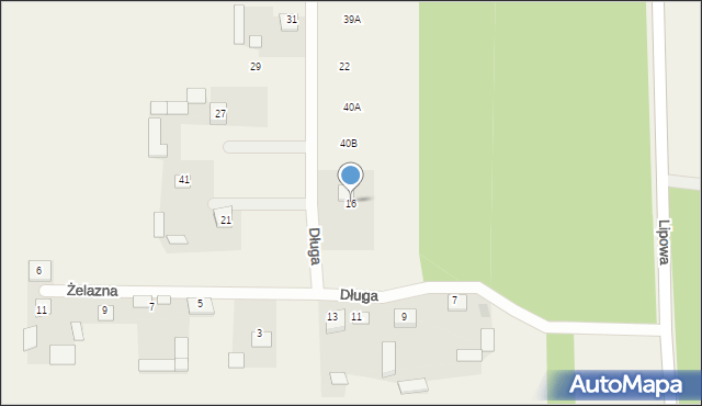 Żdżar, Długa, 16, mapa Żdżar