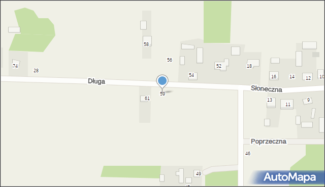 Żdżar, Długa, 59, mapa Żdżar
