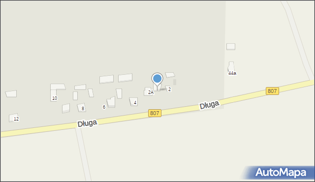 Żelechów, Długa, 2B, mapa Żelechów