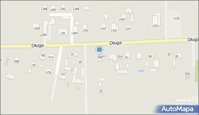 Żelechów, Długa, 93a, mapa Żelechów