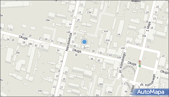 Zgierz, Długa, 37, mapa Zgierz