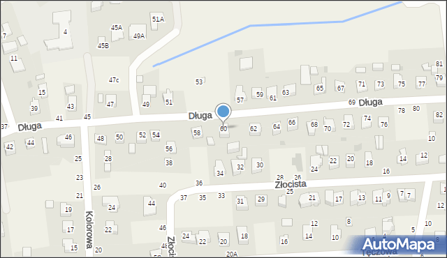 Zgłobice, Długa, 60, mapa Zgłobice