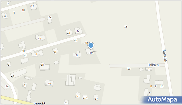 Zieleniewo, Długa, 4m, mapa Zieleniewo