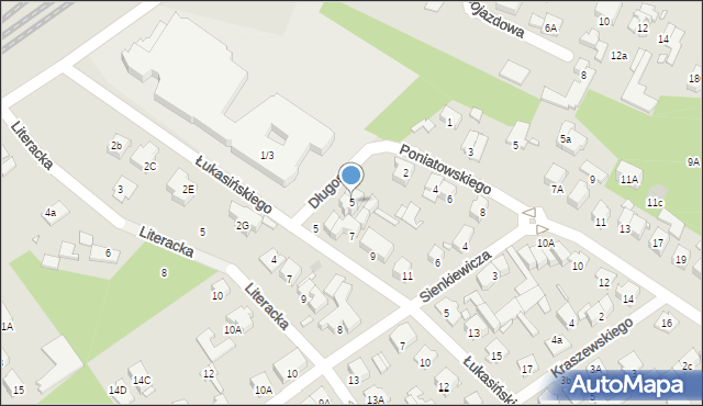 Zielonka, Długosza Jana, 5, mapa Zielonka