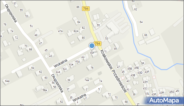 Zielonki, Długopolska, 41k, mapa Zielonki