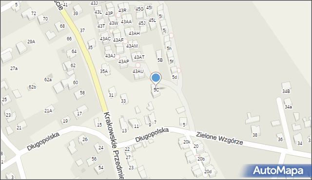 Zielonki, Długopolska, 5C, mapa Zielonki