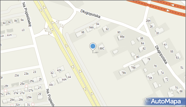 Zielonki, Długopolska, 88d, mapa Zielonki