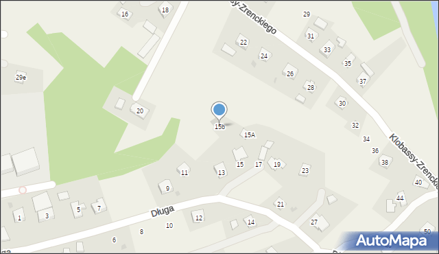 Zręcin, Długa, 15b, mapa Zręcin
