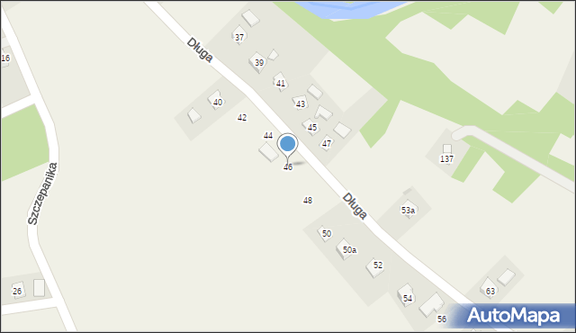 Zręcin, Długa, 46, mapa Zręcin