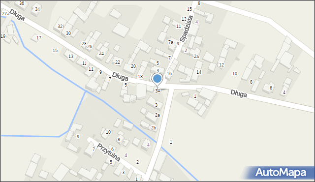 Zubrzyce, Długa, 3A, mapa Zubrzyce