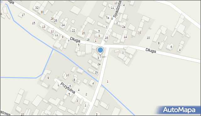 Zubrzyce, Długa, 3b, mapa Zubrzyce