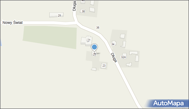 Żurawce, Długa, 25, mapa Żurawce