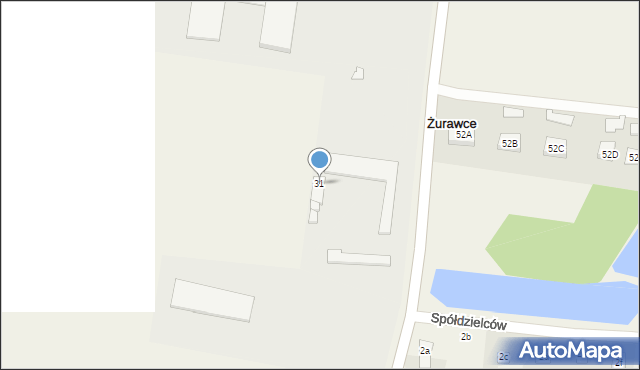 Żurawce, Długa, 31, mapa Żurawce