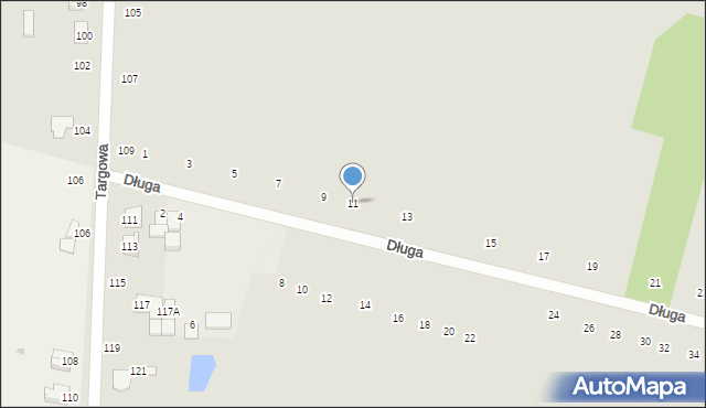 Zwoleń, Długa, 11, mapa Zwoleń
