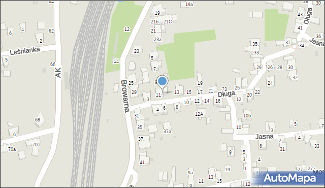 Żywiec, Długa, 11a, mapa Żywiec