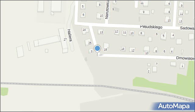 Bytom Odrzański, Dmowskiego Romana, 23, mapa Bytom Odrzański