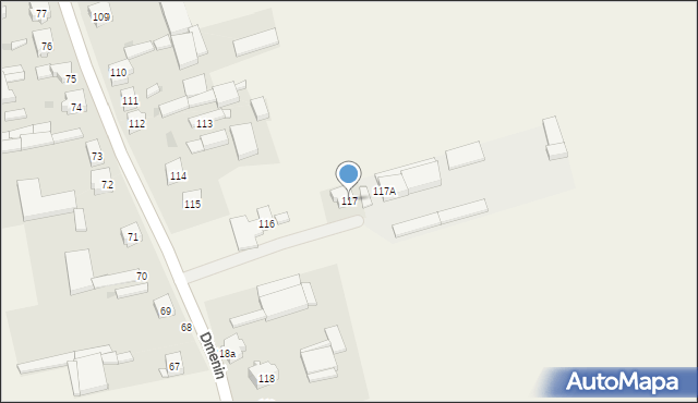 Dmenin, Dmenin, 117, mapa Dmenin