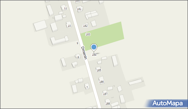 Dmenin, Dmenin, 184, mapa Dmenin