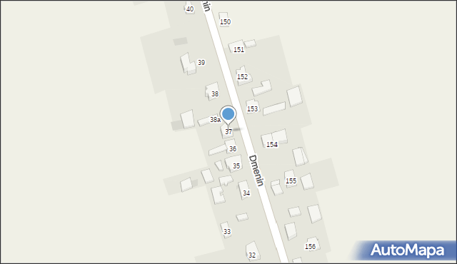 Dmenin, Dmenin, 37, mapa Dmenin