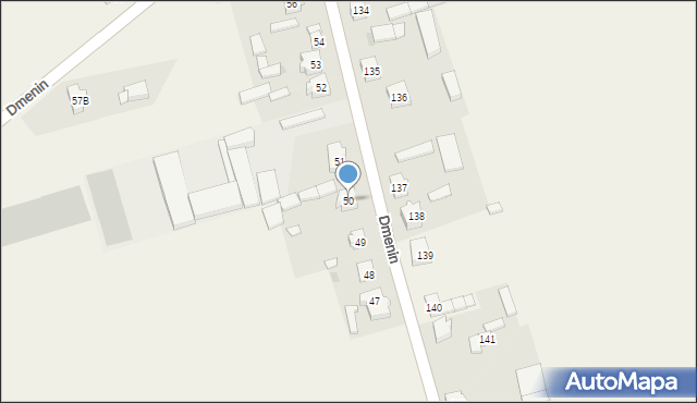 Dmenin, Dmenin, 50, mapa Dmenin
