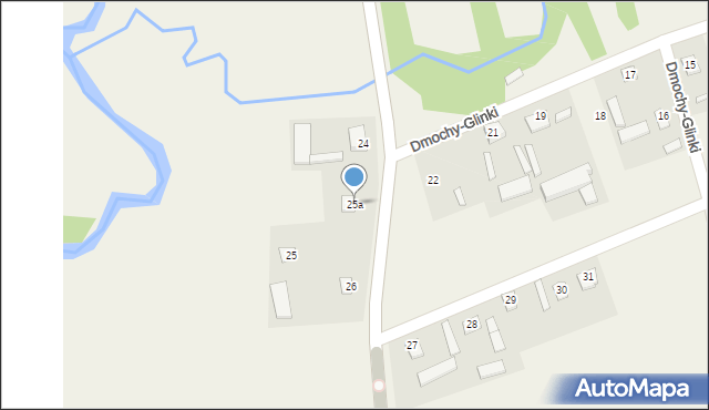 Dmochy-Glinki, Dmochy-Glinki, 25a, mapa Dmochy-Glinki
