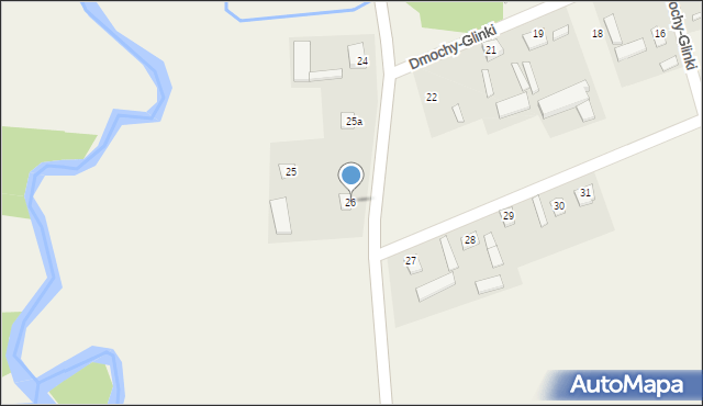Dmochy-Glinki, Dmochy-Glinki, 26, mapa Dmochy-Glinki
