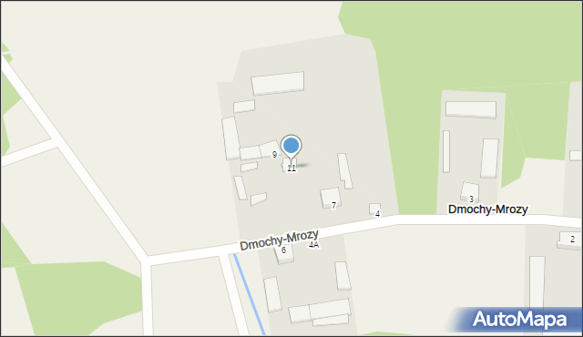 Dmochy-Mrozy, Dmochy-Mrozy, 11, mapa Dmochy-Mrozy