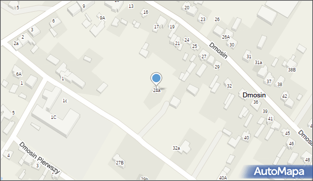 Dmosin, Dmosin, 24a, mapa Dmosin