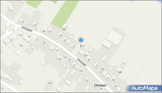 Dmosin, Dmosin, 26, mapa Dmosin
