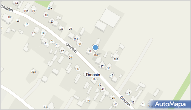 Dmosin, Dmosin, 31a, mapa Dmosin