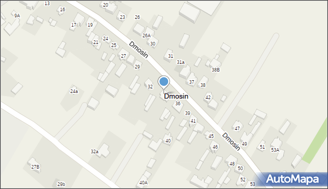 Dmosin, Dmosin, 34, mapa Dmosin