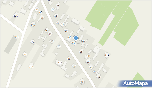 Dmosin, Dmosin, 84, mapa Dmosin