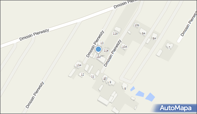 Dmosin Pierwszy, Dmosin Pierwszy, 11c, mapa Dmosin Pierwszy
