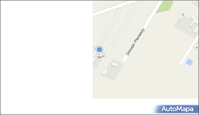 Dmosin Pierwszy, Dmosin Pierwszy, 8A, mapa Dmosin Pierwszy