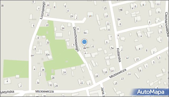 Drohiczyn, Dmochowskiego Franciszka Ksawerego, 4a, mapa Drohiczyn