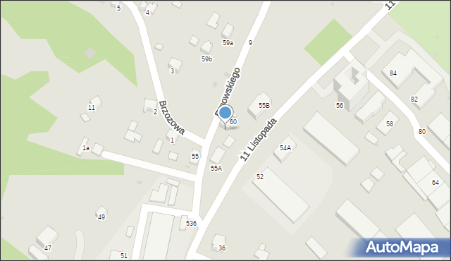 Gorlice, Dmowskiego Romana, 2, mapa Gorlic