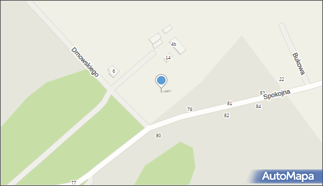 Henryszew, Dmowskiego Romana, 2a, mapa Henryszew