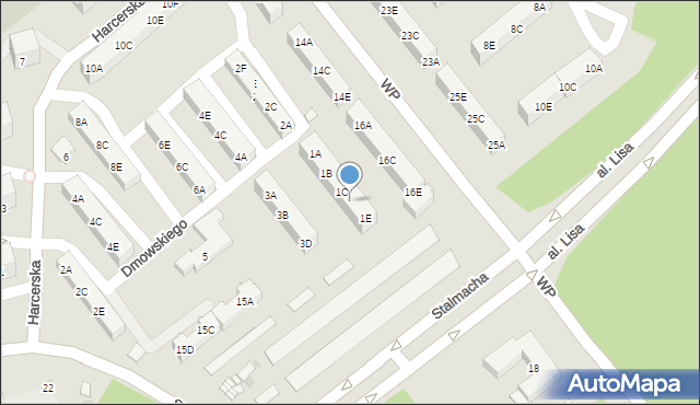 Kędzierzyn-Koźle, Dmowskiego Romana, 1D, mapa Kędzierzyna-Koźle