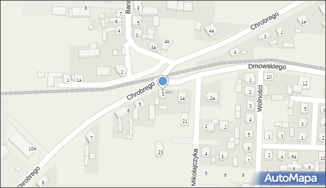 Kowalew, Dmowskiego Romana, 1, mapa Kowalew