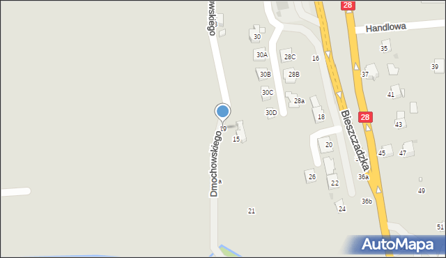 Krosno, Dmochowskiego Jerzego, prof., 19, mapa Krosna