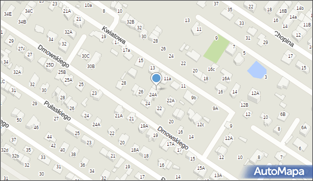 Marki, Dmowskiego Romana, 24B, mapa Marki